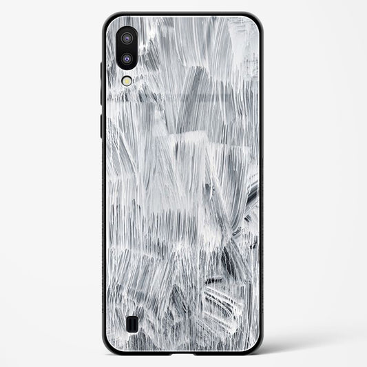 White Paint - Samsung Galaxy M10 Glass Gripper Case