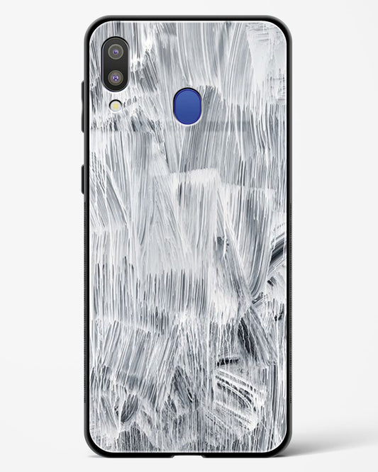 White Paint - Samsung Galaxy M20 Glass Gripper Case