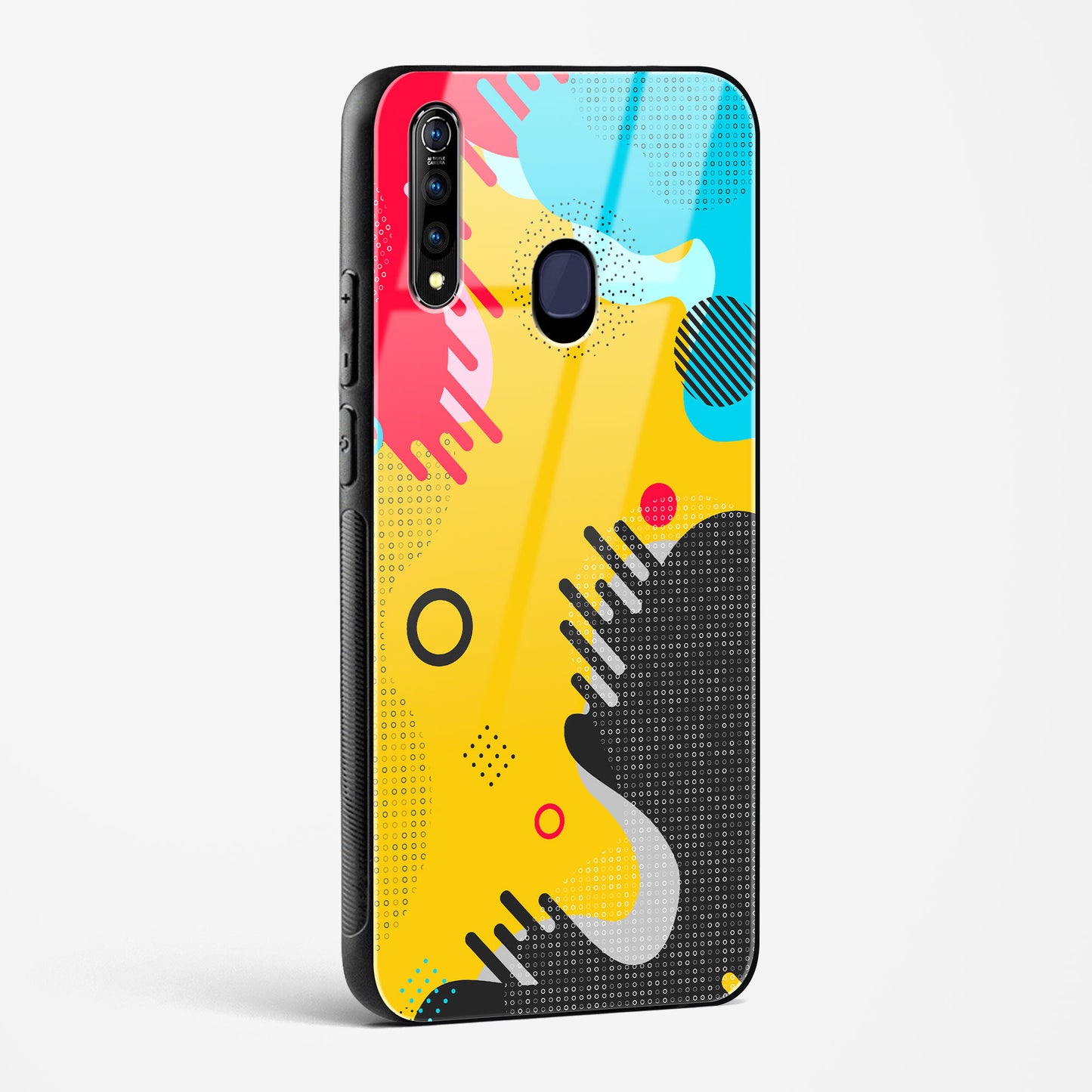 boho abstract - Vivo Z1 Pro Glass Gripper Case