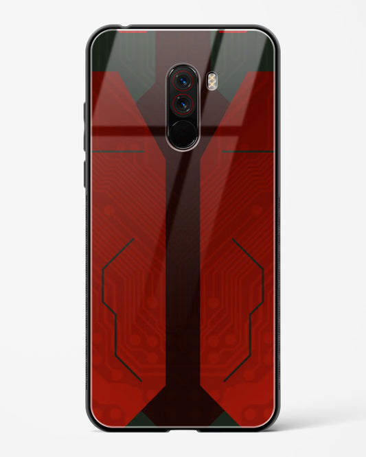 Scarlet Sentinel - POCO F1 Glass Gripper Case