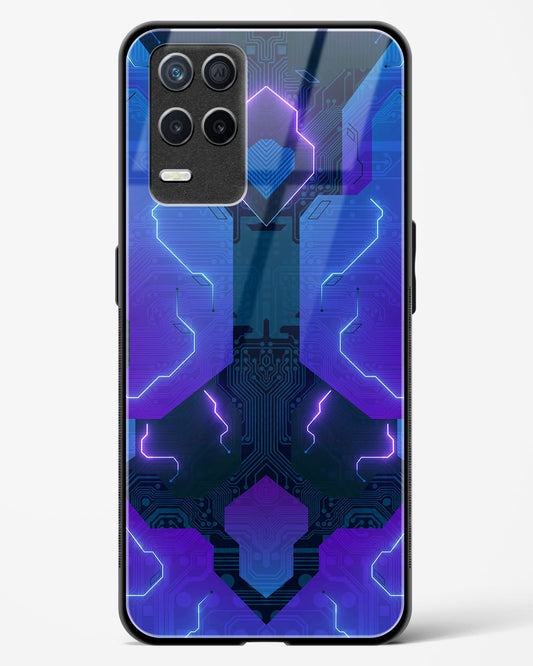 Electric Blueburst - Realme 9 5G Glass Gripper Case