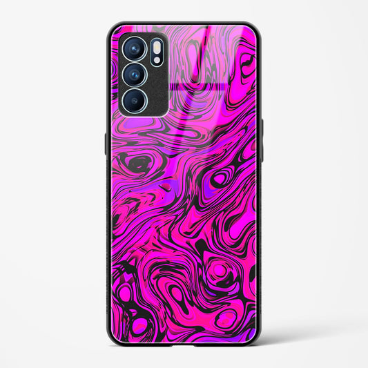 Colourful Liquid Vector - Oppo Reno 6 Pro 5G Glass Gripper Case