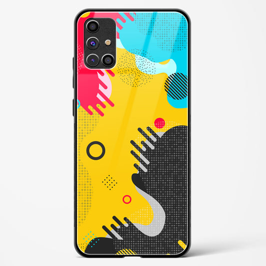 Boho Abstract - Samsung Galaxy M31S Glass Gripper Case