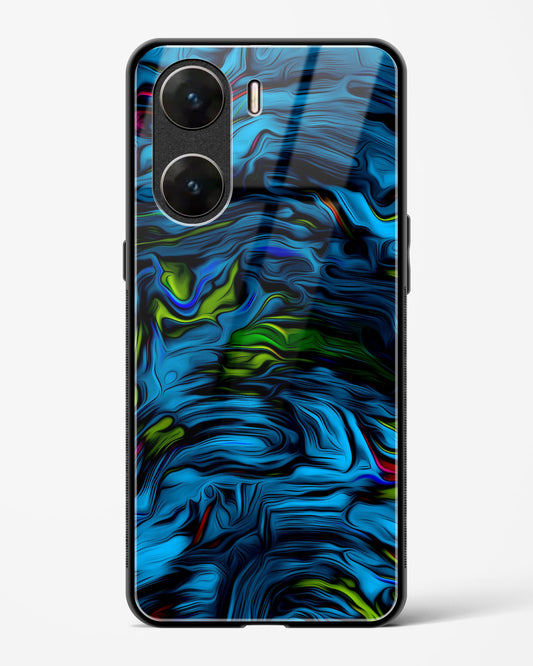 Aquatic Blue - Vivo V29e Glass Gripper Case