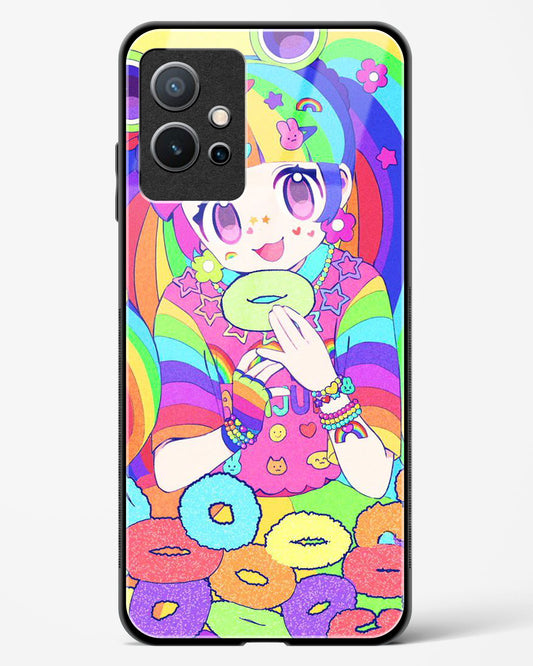 Kawaii Girl Art - Vivo iQOO Z6 5G Glass Gripper Case