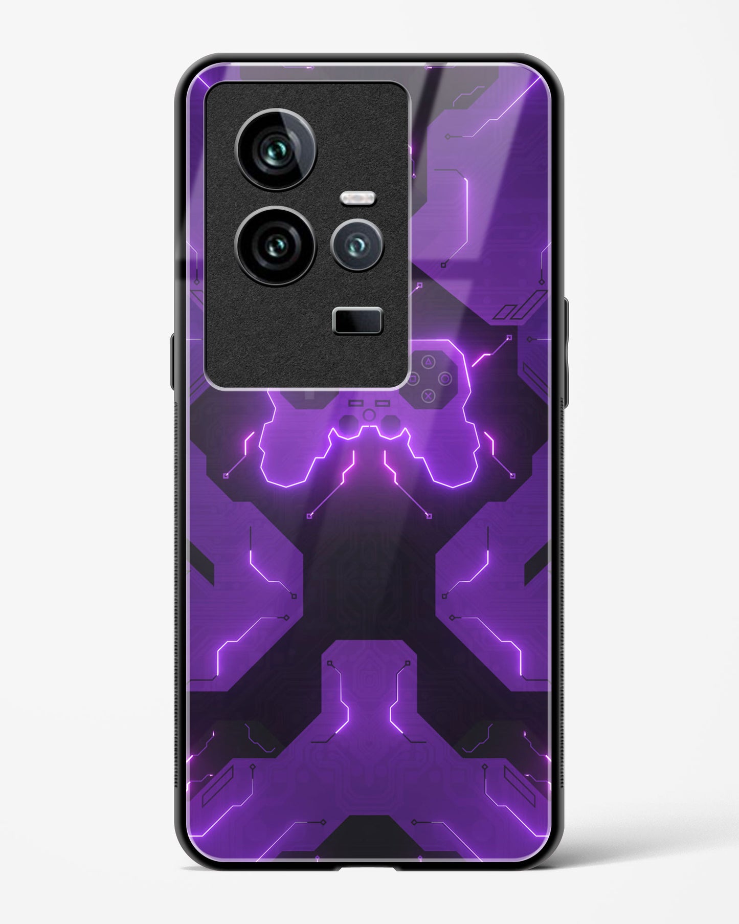 Violet Vortex - Vivo iQOO11 Glass Gripper Case