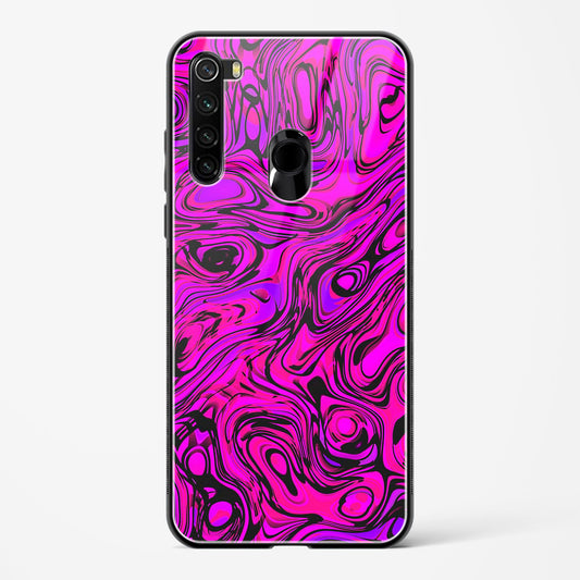 Colourful Liquid Vector - Redmi Note 8 Glass Gripper Case