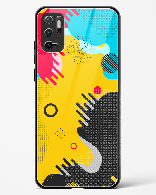 Boho Abstract - POCO M3 Pro Glass Gripper Case