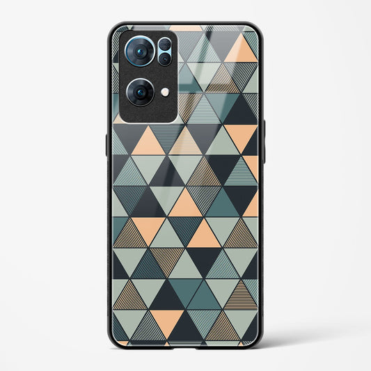 Triangle Mosaic - Oppo Reno 7 Pro 5G Glass Gripper Case