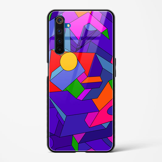 Geometric Chroma  - Realme 6 Pro Glass Gripper Case