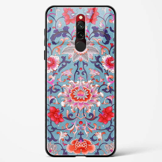 Vintage Blue - Redmi 8 Glass Gripper Case