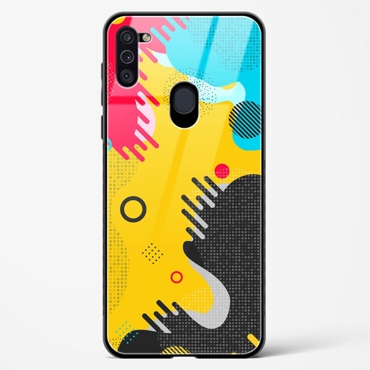 Boho Abstract - Samsung Galaxy M11 Glass Gripper Case