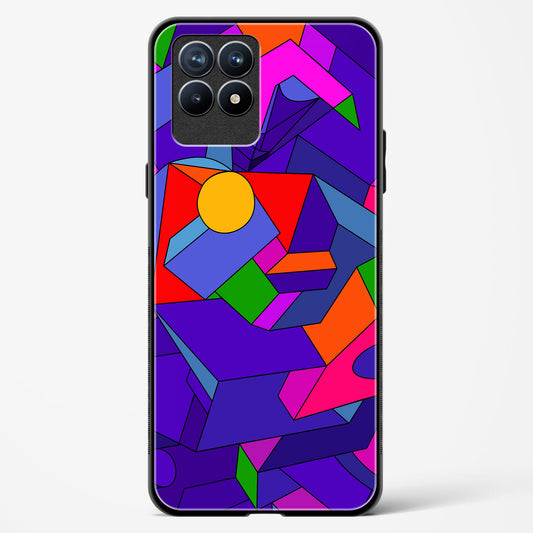 Geometric Chroma  - Realme 8i Glass Gripper Case