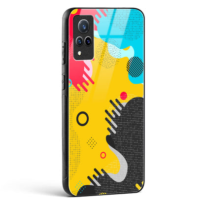 boho abstract - Vivo V21 Glass Gripper Case