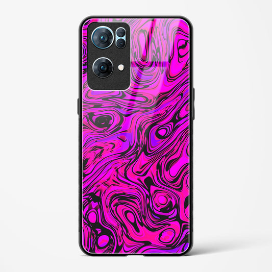 Colourful Liquid Vector - Oppo Reno 7 Pro 5G Glass Gripper Case