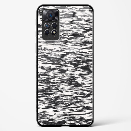 Black and White Glitch - Redmi Note 11S Glass Gripper Case