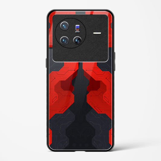 Crimson Fury - Vivo X80 5G Glass Gripper Case