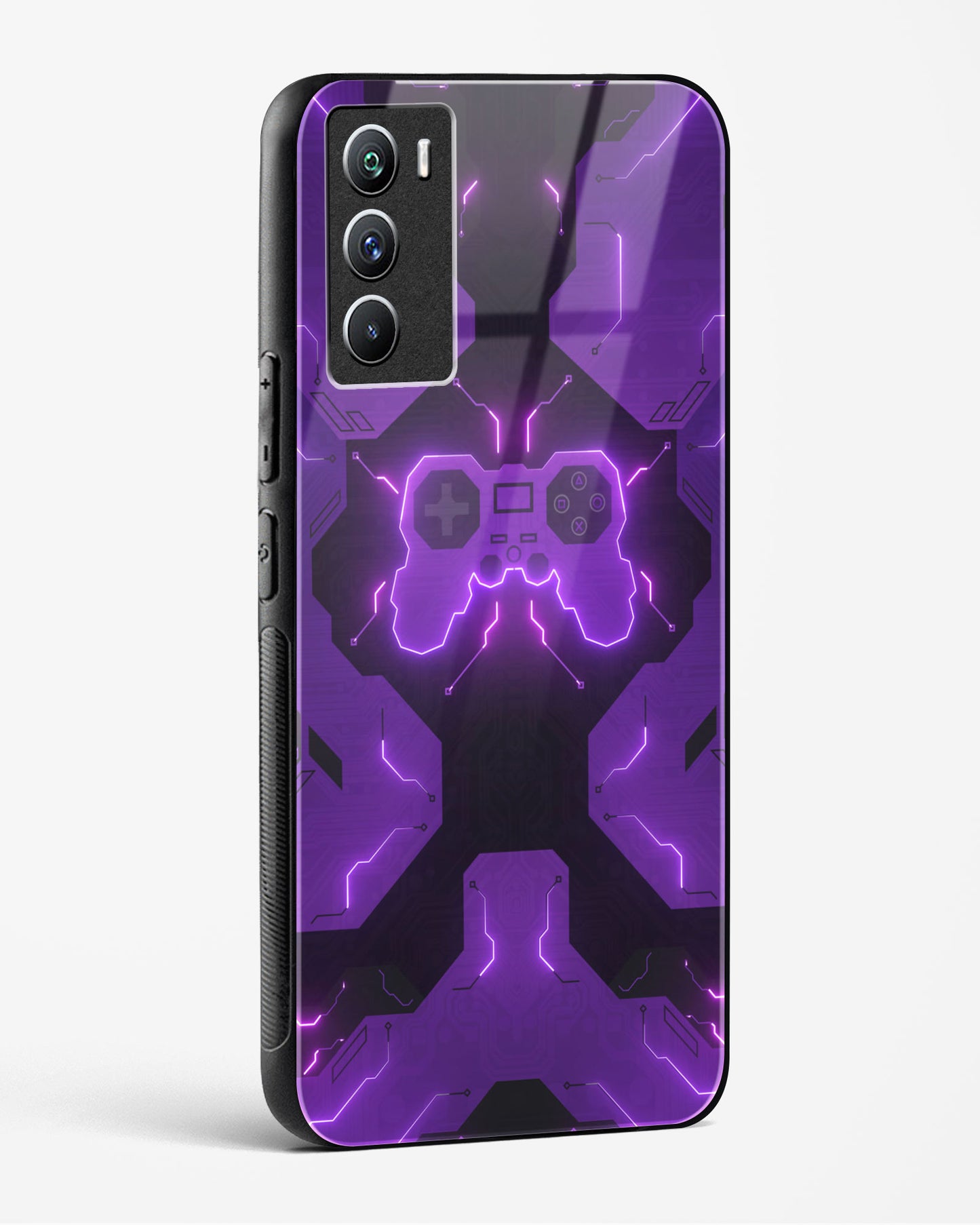 Violet Vortex - Vivo iQOO9 SE 5G Glass Gripper Case