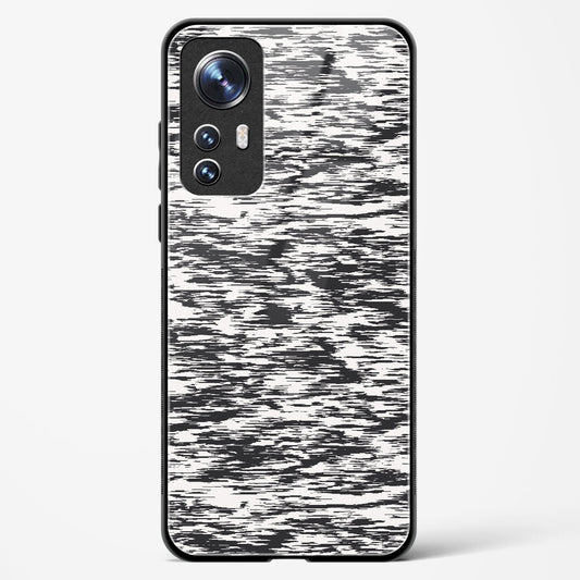 Black and White Glitch - Xiaomi 12 Pro 5G Glass Gripper Case