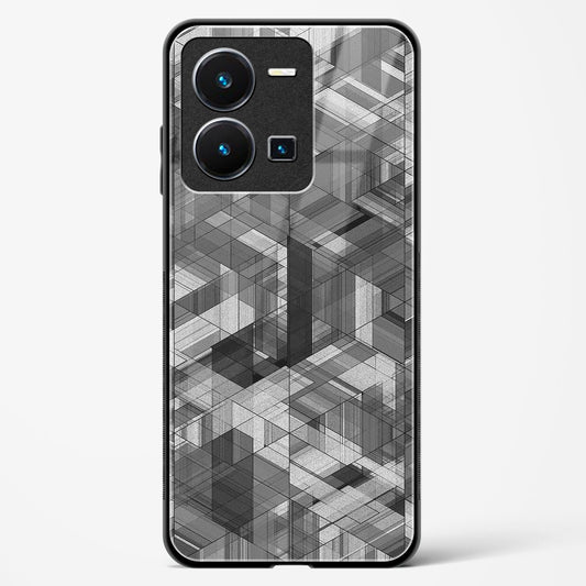 Black Diamond Grid - Vivo Y35 Glass Gripper Case