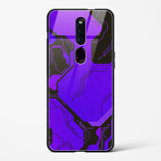 Purple Pulse - Oppo F11 Pro Glass Gripper Case