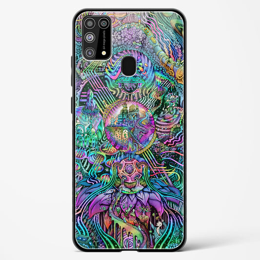 Trippy Galaxy  - Samsung Galaxy M31 Prime Glass Gripper Case