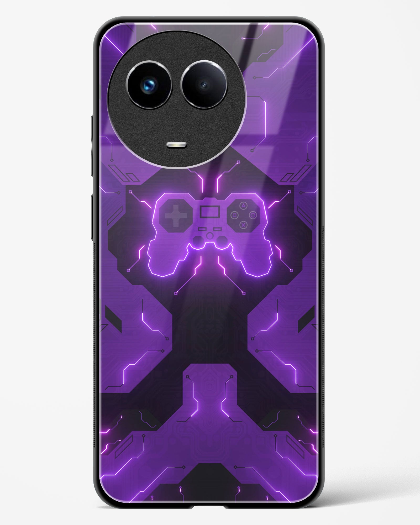 Violet Vortex - Realme 11 5G Glass Gripper Case