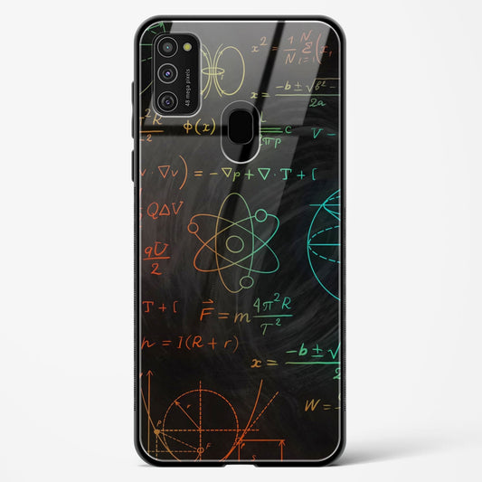 Physics Inky Black - Samsung Galaxy M21 Glass Gripper Case