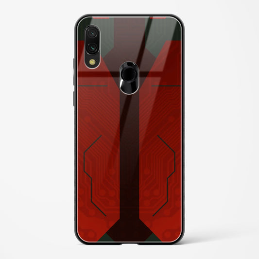 Scarlet Sentinel - Redmi Note 7 Glass Gripper Case