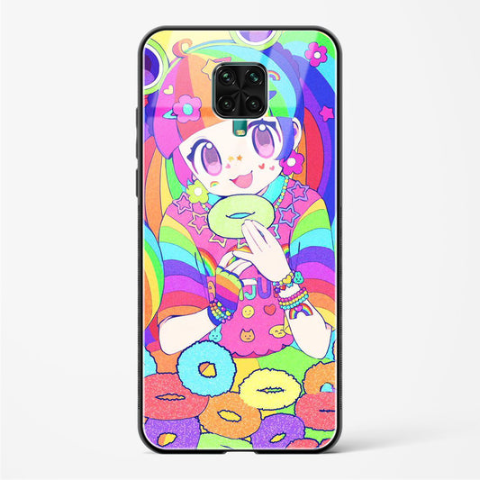 Kawaii Girl Art - POCO M2 Pro Glass Gripper Case