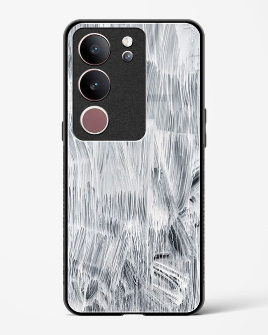 White Paint - Vivo V29 Glass Gripper Case