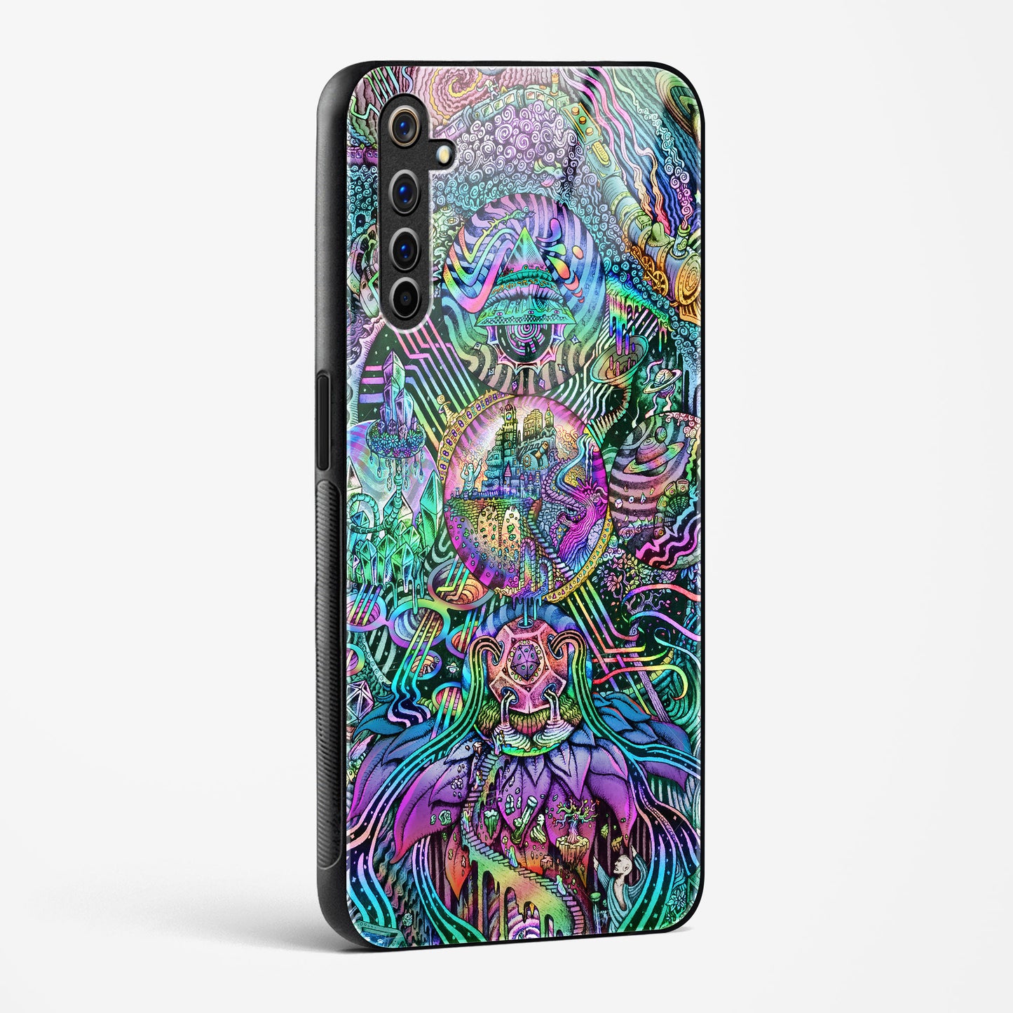 Trippy Galaxy  - Realme 6i Glass Gripper Case