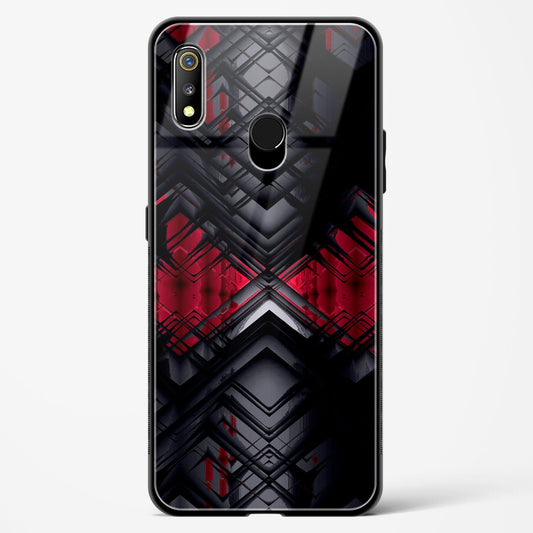 Red Eclipse - Realme 3 Pro Glass Gripper Case