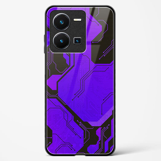 Purple Pulse - Vivo Y35 Glass Gripper Case