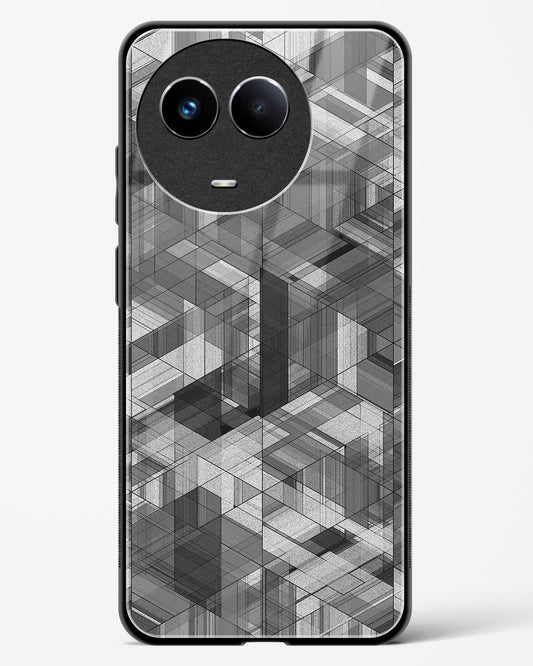 Black Diamond Grid - Realme 11 5G Glass Gripper Case