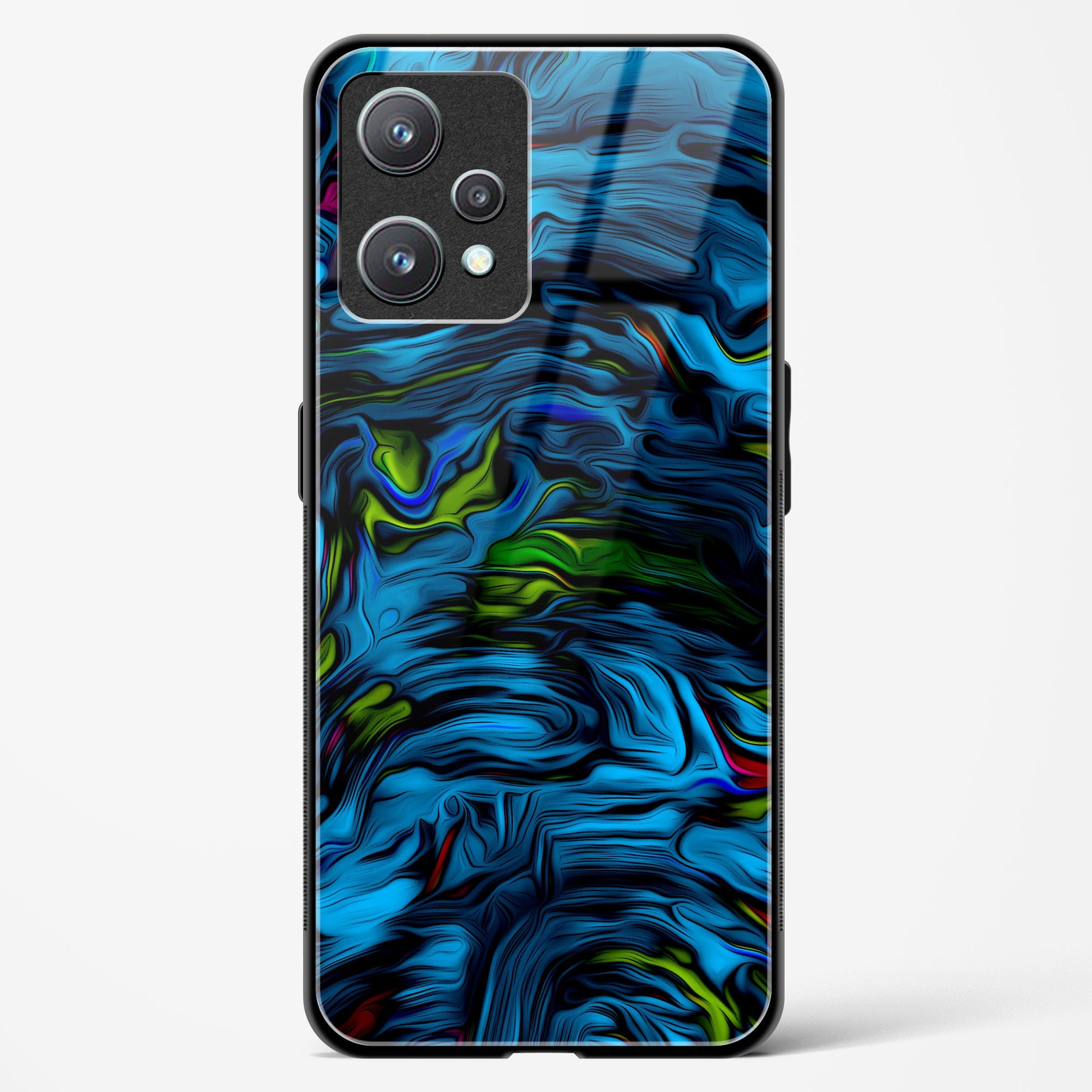 Aquatic Blue - Realme 9 Pro 5G Glass Gripper Case