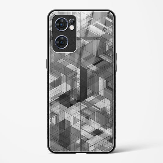 Black Diamond Grid - Oppo Reno 7 5G Glass Gripper Case