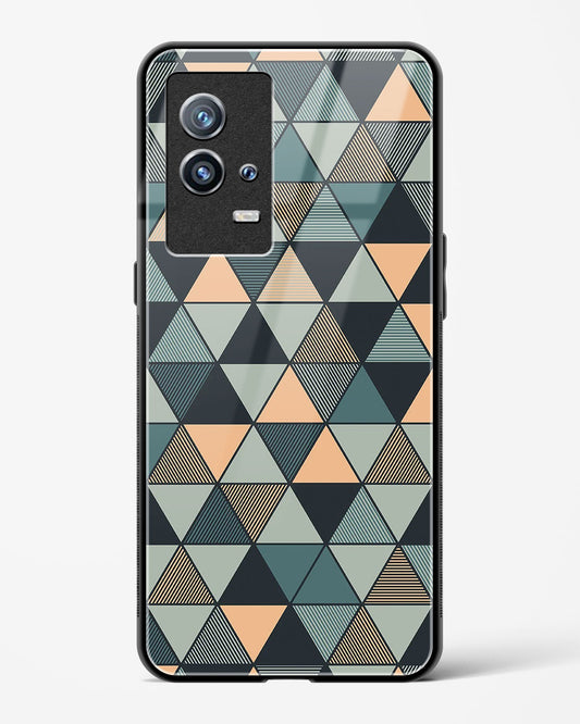 Triangle Mosaic - Vivo iQOO9 5G Glass Gripper Case