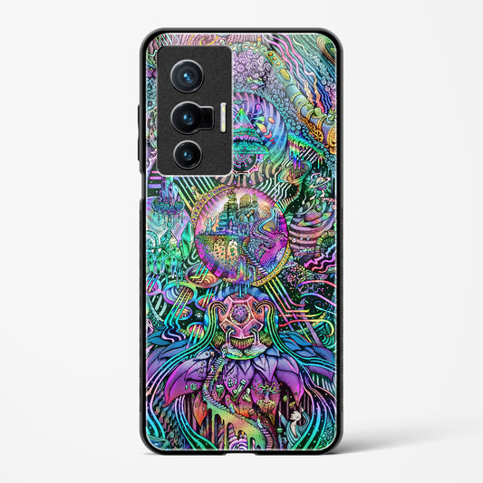 Trippy Galaxy  - Vivo X70 Glass Gripper Case