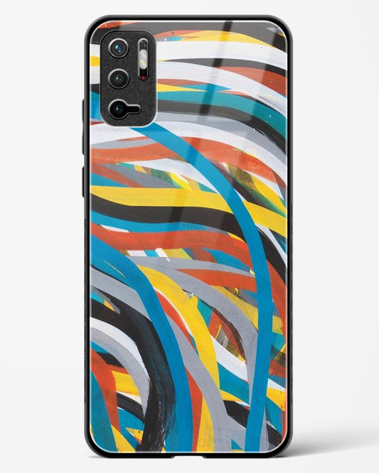 colorful stroke pattern - Redmi Note 10 5G Glass Gripper Case