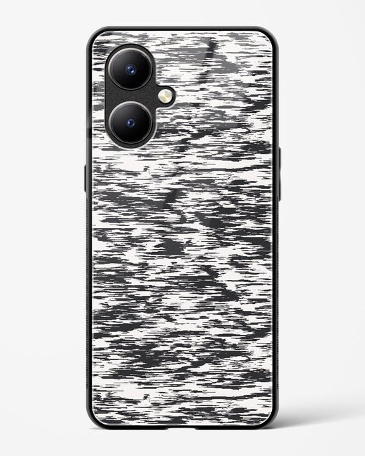 Black and White Glitch - Vivo Y27 Glass Gripper Case