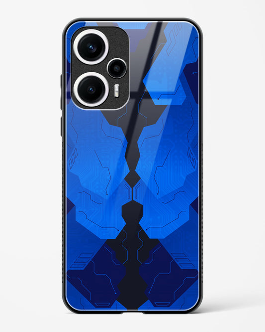 Blue Blitz - POCO F5 5G Glass Gripper Case