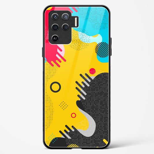 boho abstract - Oppo F19 Pro Glass Gripper Case