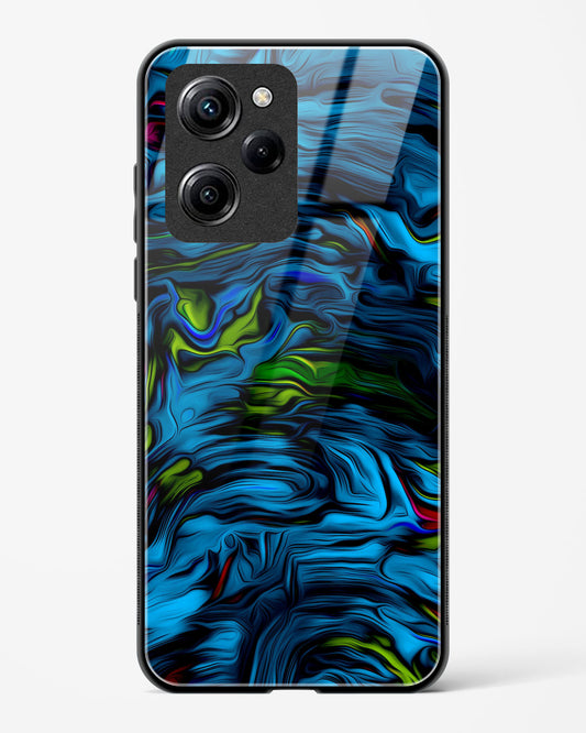 Aquatic Blue - POCO X5 Pro 5G Glass Gripper Case