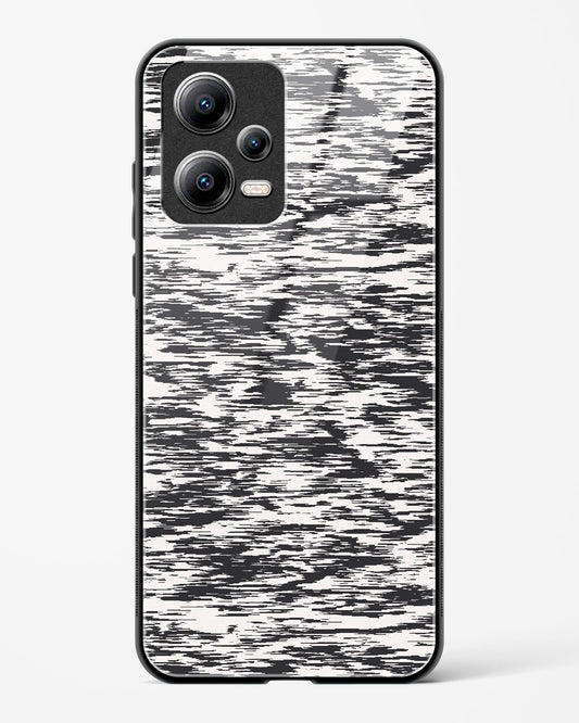 Black and White Glitch - POCO X5 5G Glass Gripper Case