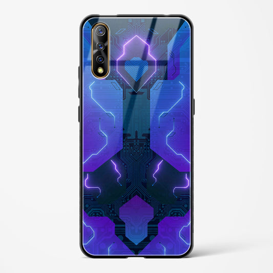 Electric Blueburst - Vivo Z1X Glass Gripper Case