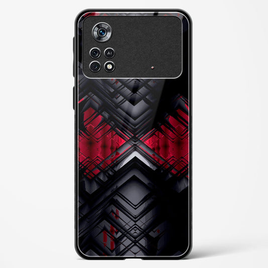 Red Eclipse - POCO X4 Pro 5G Glass Gripper Case