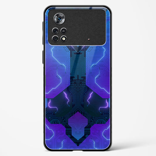 Electric Blueburst - POCO X4 Pro 5G Glass Gripper Case