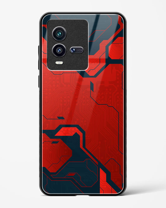 Sanguine Surge - Vivo iQOO9T 5G Glass Gripper Case