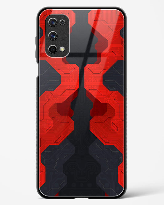 Crimson Fury - Realme X7 Pro Glass Gripper Case